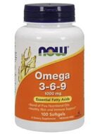 NOW - Omega 3-6-9, 1000 мг, 100 капс